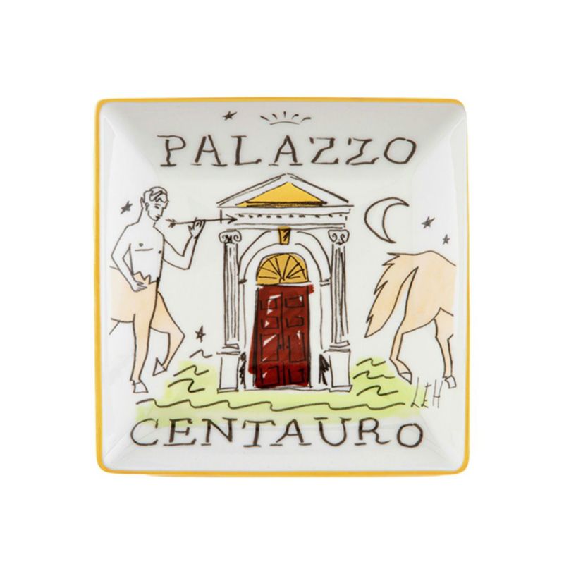 ジノリ1735／リチャード ジノリ（GINORI 1735／Richard Ginori）プロフーミ ルキーノ スクエアトレイ 13.5cm パラッツォ チェンタウロ イタリア