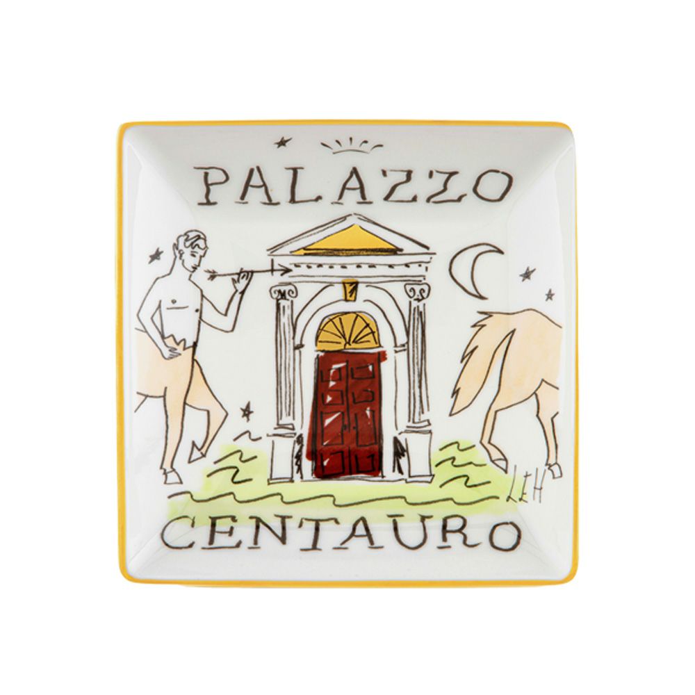 ジノリ1735／リチャード ジノリ（GINORI 1735／Richard Ginori）プロフーミ ルキーノ スクエアトレイ 13.5cm パラッツォ チェンタウロ イタリア