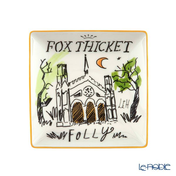 ジノリ1735／リチャード ジノリ（GINORI 1735／Richard Ginori）プロフーミ ルキーノ スクエアトレイ 13.5cm フォックスチケットフォリー イングランド