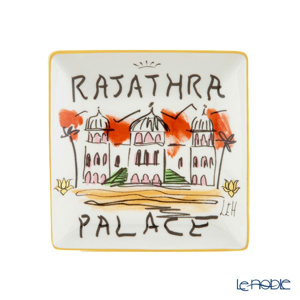 ジノリ1735／リチャード ジノリ（GINORI 1735／Richard Ginori）プロフーミ ルキーノ スクエアトレイ 13.5cm ラジャトラパレス インド