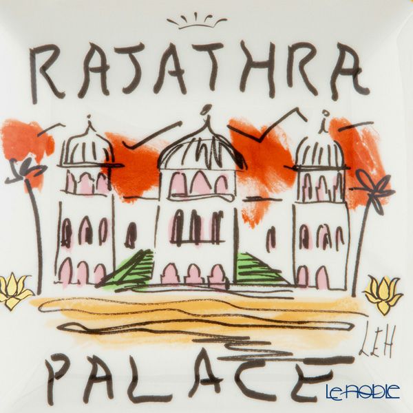 ジノリ1735／リチャード ジノリ（GINORI 1735／Richard Ginori）プロフーミ ルキーノ スクエアトレイ 13.5cm ラジャトラパレス インド