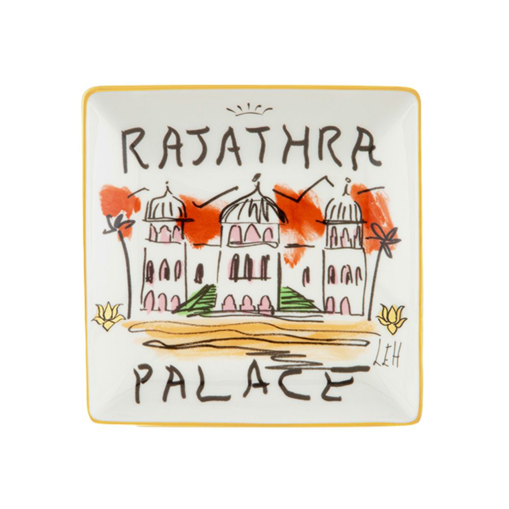 ジノリ1735／リチャード ジノリ（GINORI 1735／Richard Ginori）プロフーミ ルキーノ スクエアトレイ 13.5cm ラジャトラパレス インド