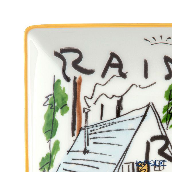 ジノリ1735／リチャード ジノリ（GINORI 1735／Richard Ginori）プロフーミ ルキーノ スクエアトレイ 13.5cm レインロッククリーク カリフォルニア