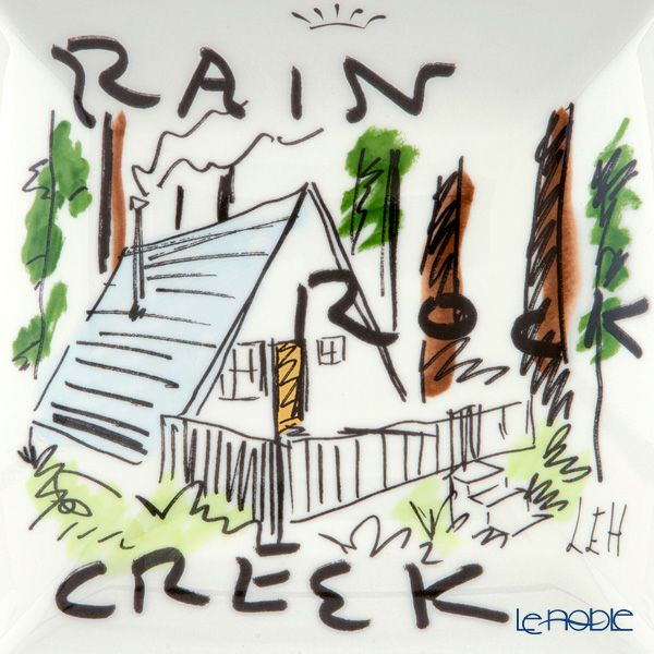 ジノリ1735／リチャード ジノリ（GINORI 1735／Richard Ginori）プロフーミ ルキーノ スクエアトレイ 13.5cm レインロッククリーク カリフォルニア