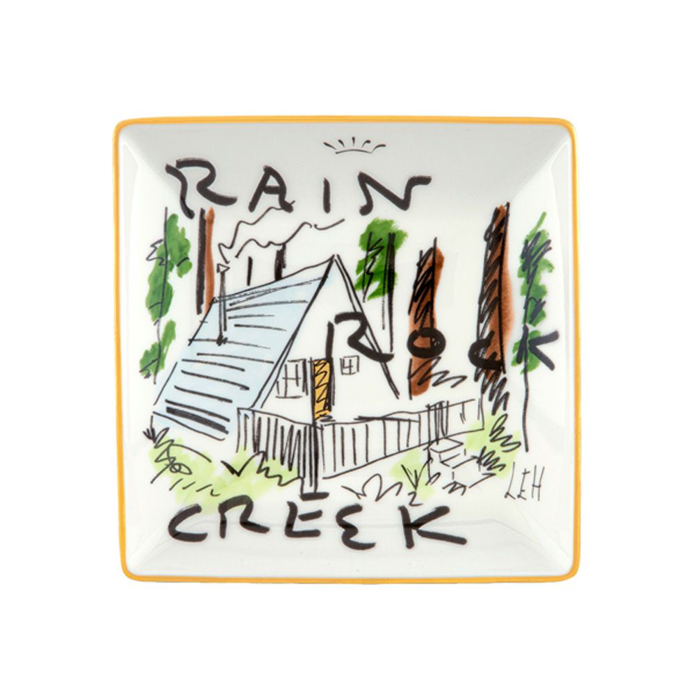 ジノリ1735／リチャード ジノリ（GINORI 1735／Richard Ginori）プロフーミ ルキーノ スクエアトレイ 13.5cm レインロッククリーク カリフォルニア