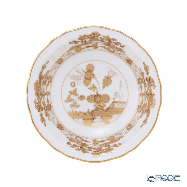 ジノリ1735／リチャード ジノリ オリエンテイタリアーノ アウルム フルーツソーサー ゴールド 15cm