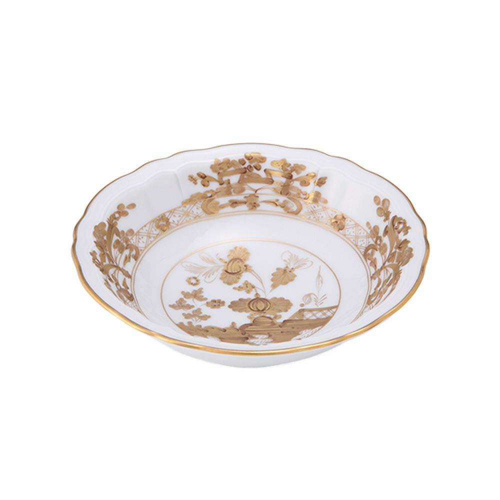 ジノリ1735／リチャード ジノリ オリエンテイタリアーノ アウルム フルーツソーサー ゴールド 15cm