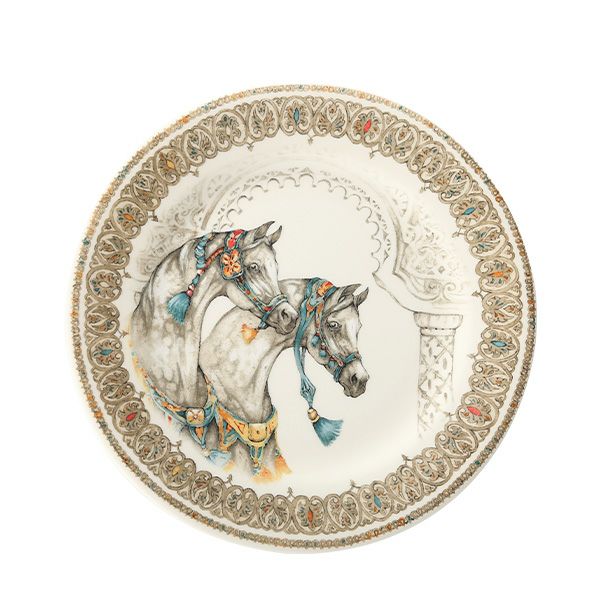 ジアン（Gien）シュヴォー・デュ・ヴァン デザートプレート22cm 1751ADE250