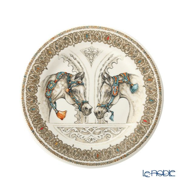 ジアン（Gien）シュヴォー・デュ・ヴァン デザートプレート22cm 1751ADE350