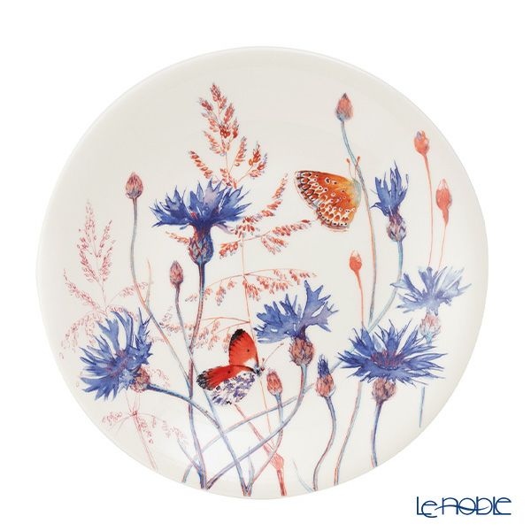 ジアン（Gien）アズール デザートプレート22cm ヤグルマギク 1810ADE102