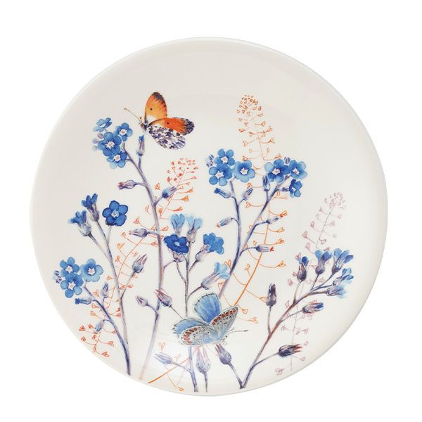 ジアン（Gien）アズール デザートプレート22cm ワスレナグサ