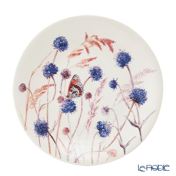 ジアン（Gien）アズール デザートプレート22cm マツムシソウモドキ 1810ADE402