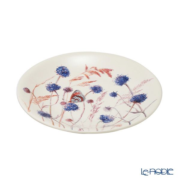 ジアン（Gien）アズール デザートプレート22cm マツムシソウモドキ 1810ADE402