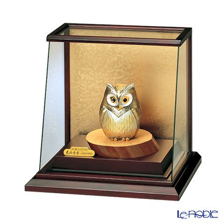 純銀置物（Silver999） 3号 スロープケース フクロウ 金銀工芸家・伝統工芸士 武比古作