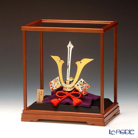 純銀置物（Silver999） 3号 兜 剣付 金銀工芸家・伝統工芸士 武比古作