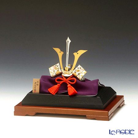 純銀置物（Silver999） 4号 兜 剣付 金銀工芸家・伝統工芸士 武比古作