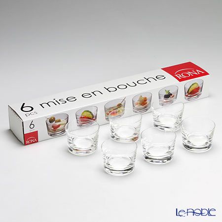 ロナ Mise en bouche Bodega ストレートシェイプ 無地 アミューズグラス 110ml 6本セット 4193／110