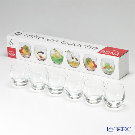 ロナ Mise en bouche Bistro アミューズグラス 130ml 6本セット 4191／130