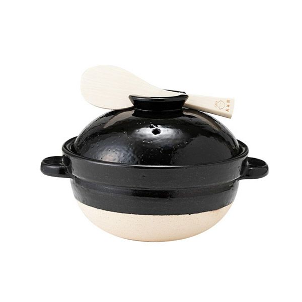 伊賀焼窯元 長谷園 ながたにえん 伊賀土鍋 かまどさん 二合炊き 一合～二合用 496 ACT-03【直火用】