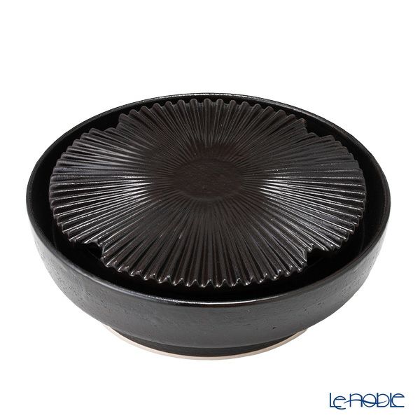 伊賀焼窯元 長谷園 ながたにえん 微煙陶炉／穴あき卓上グリル やきやきさん 小 1～2人用 496-AND-19【直火用】