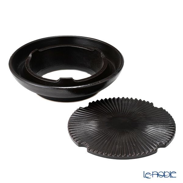 伊賀焼窯元 長谷園 ながたにえん 微煙陶炉／穴あき卓上グリル やきやきさん 小 1～2人用 496-AND-19【直火用】