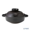 伊賀焼窯元 長谷園 ながたにえん 伊賀土鍋 ヘルシー蒸し鍋「優」黒釉 小（2-4人用）496-NNC-21 【IH・直火用】