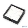 デリア（Deria） コースター スクエア 6枚セット 9×9cm マーブルブラック BRD340.46D 木製ホルダー付
