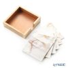 デリア（Deria） コースター スクエア 6枚セット 9×9cm マーブルゴールド BRD340.46Z 木製ホルダー付