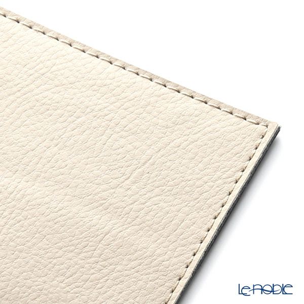 デリア（Deria） コースター スクエア リバーシブル 6枚セット 9×9cm ブラック×ベージュ BRD1800 木製ホルダー付