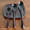 井助 絆スプーン 小 消溜うるし 木製 漆塗り長さ15.3cm MKT-33