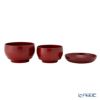 井助 ISUKE こわんさら 3点セット 漆塗り 朱 木製（栓の木） OI-790