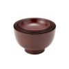 井助 漆器 応量器（応量椀） 入れ子椀 5点セット 朱 木紛加工品／漆塗り NC-544