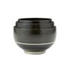 井助 漆器 重なり椀／ボウル 入れ子 3点セット 黒擦り 木製（けやき）／漆塗り NC-FB12-18