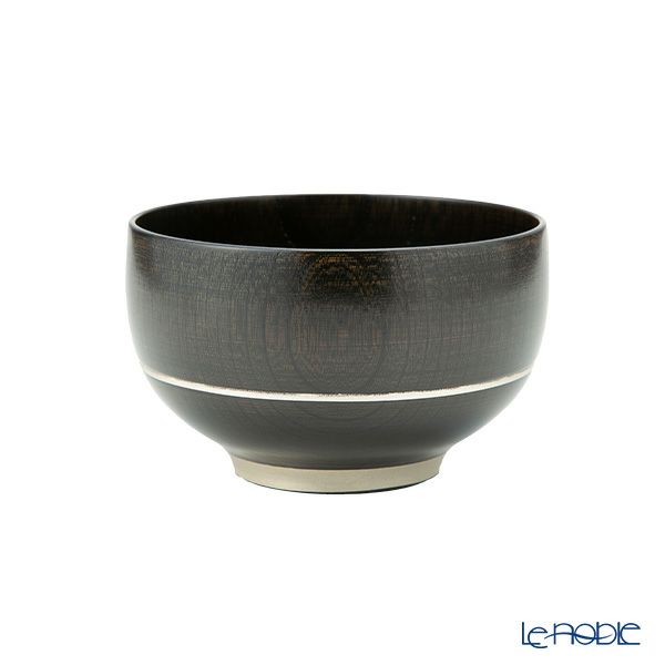 井助 漆器 重なり椀／ボウル 入れ子 3点セット 黒擦り 木製（けやき）／漆塗り NC-FB12-18