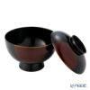井助 雑煮椀 日月 白檀塗（漆塗り）木粉と樹脂の成型品 13×H11cm MA-611