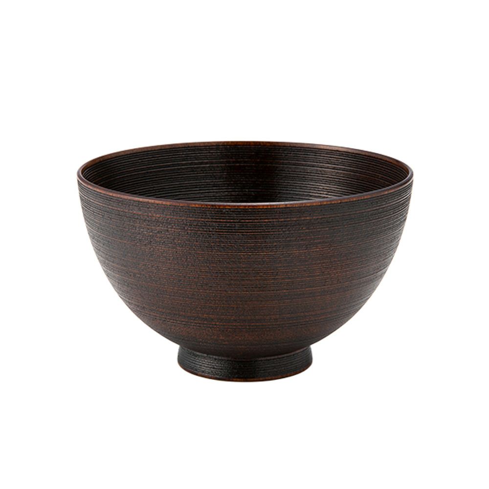 井助 富貴漆椀 味噌汁椀 木製（ミズメ桜）漆塗り 4.0寸 直径12×高さ7cm OI-662