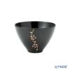 井助 漆器 夫婦汁椀 梅 黒・古代朱 木紛加工品／漆塗り G8-05702
