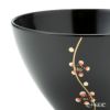 井助 漆器 夫婦汁椀 梅 黒・古代朱 木紛加工品／漆塗り G8-05702