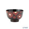 井助 漆器 夫婦椀 ペア 2客セット 紅白華 木製／漆塗り 11×7cm MA-723
