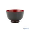 井助 漆器 夫婦椀 ペア 2客セット 紅白華 木製／漆塗り 11×7cm MA-723