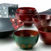 井助 漆器 ボウル／ 中鉢 紅白華 木紛加工品／漆塗り 24×5cm MA-729