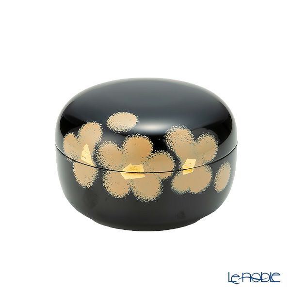 井助 漆器 ボンボニエール／キャンディボックス 紅白華 木紛加工品／漆塗り 12×7cm MA-726