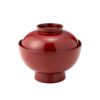 井助 雑煮椀 朱 木粉と樹脂の成型品 漆塗り 13×H11.2cm 12-01305