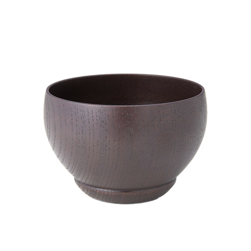 井助 ISUKE うるし椀／汁椀 京野菜きょうのな 加茂なす 紫 漆塗り 木製（けやき）11×H7.5cm NC-1407