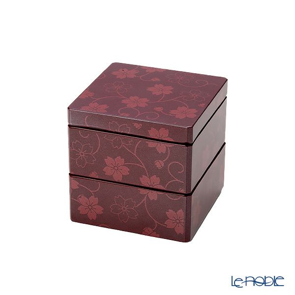 井助 漆器 姫珍味重 桜唐草 朱（パール） 木紛加工品／ウレタン塗り 7.7×H7.7cm NC-FA40-7