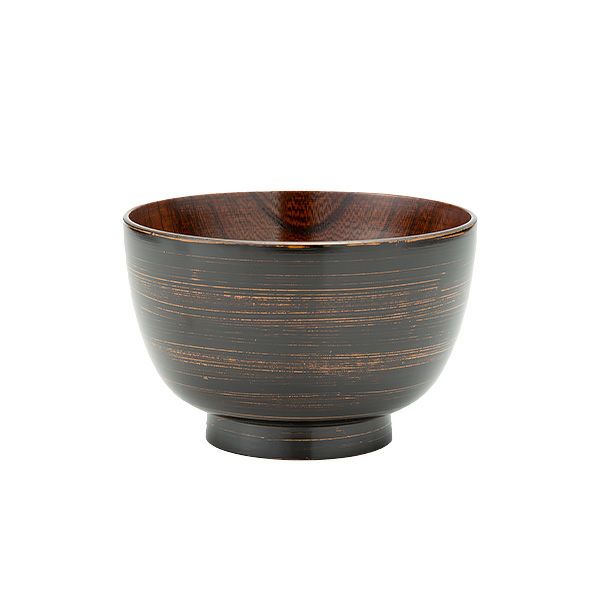 井助 漆器 汁椀 彩八雲 黒 木製（けやき）／漆塗り 11×H7cm NC-FB11-6