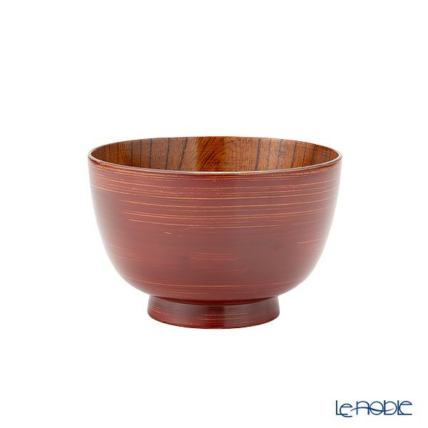 井助 漆器 汁椀 彩八雲 赤 木製（けやき）／漆塗り 11×H7cm NC-FB11-5