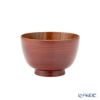 井助 漆器 汁椀 彩八雲 赤 木製（けやき）／漆塗り 11×H7cm NC-FB11-5