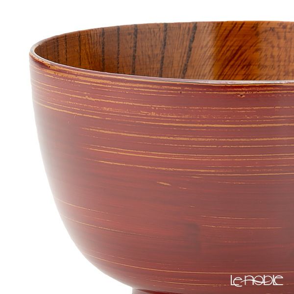 井助 漆器 汁椀 彩八雲 赤 木製（けやき）／漆塗り 11×H7cm NC-FB11-5