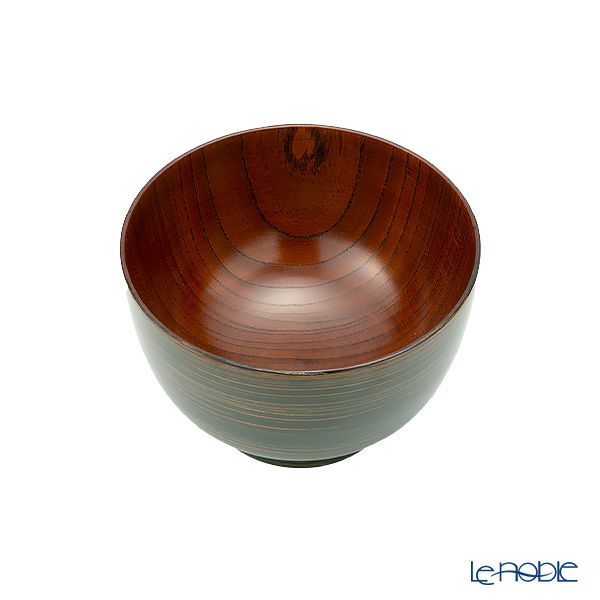 井助 漆器 汁椀 彩八雲 緑 木製（けやき）／漆塗り 11×H7cm NC-FB11-8